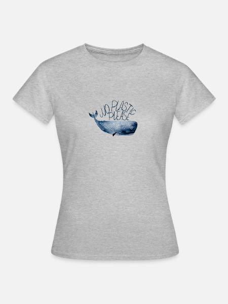 Zum Schutz unsere Meere - Frauen T-Shirt - Grau meliert