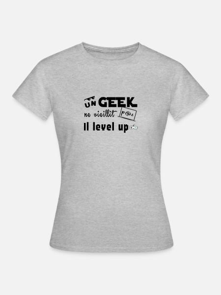 Ein Aussenseiter altert es nicht - Frauen T-Shirt - Grau meliert