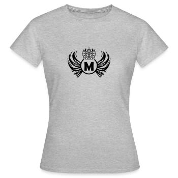 Armoiries M - T-shirt Femme - gris chiné - Devant - AI Model Female 172 dark (172cm)