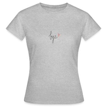 Bye ♥ - Women's T-Shirt - heather grey - Front - AI Model Female 172 dark (172cm)