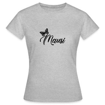 Mausi - Frauen T-Shirt - Grau meliert - Vorne - AI Model Female 172 dark (172cm)