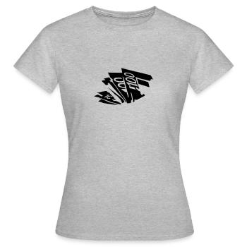 Ticket-Paket Poker - Frauen T-Shirt - Grau meliert - Vorne - AI Model Female 172 dark (172cm)
