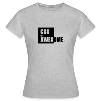 Programmation - T-shirt Femme - gris chiné - Devant - AI Model Female 172 dark (172cm)