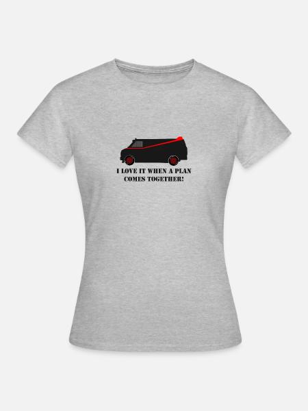 A Team - Frauen T-Shirt - Grau meliert