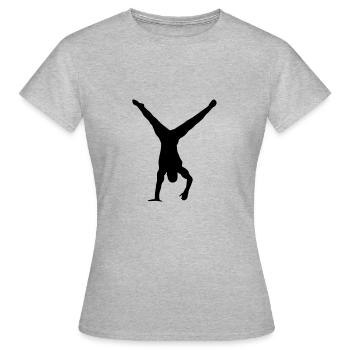 Turner, Turner Handstand - Frauen T-Shirt - Grau meliert - Vorne - AI Model Female 172 dark (172cm)