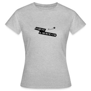 Anarchy In The Kitchen - Women's T-Shirt - heather grey - Front - AI Model Female 172 dark (172cm)