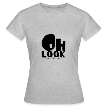 Oh Look - Women's T-Shirt - heather grey - Front - AI Model Female 172 dark (172cm)