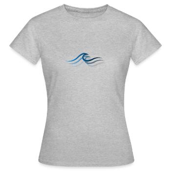 Vague vague Surf Eau Rat Surfer - T-shirt Femme - gris chiné - Devant - AI Model Female 172 dark (172cm)