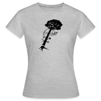Mass Extinction Rebellion Extinction Masses - Women's T-Shirt - heather grey - Front - AI Model Female 172 dark (172cm)