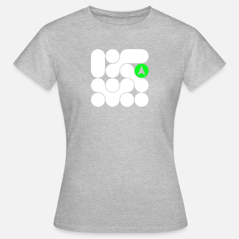 Abstract Interconnecting Circles - Women's T-Shirt - heather grey