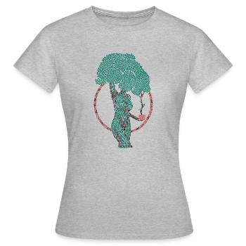 Lady Justice - T-shirt Femme - gris chiné - Devant - AI Model Female 172 dark (172cm)
