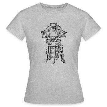 Naked Bike - Women's T-Shirt - heather grey - Front - AI Model Female 172 dark (172cm)
