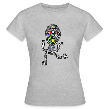 Mademoiselle soleil - T-shirt Femme - gris chiné - Devant - AI Model Female 172 dark (172cm)