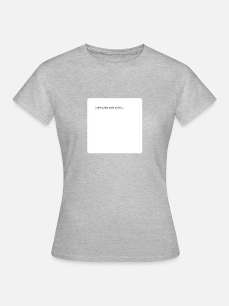 Mehr Nichts - Frauen T-Shirt - Grau meliert
