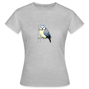 Blue - Women's T-Shirt - heather grey - Front - AI Model Female 172 dark (172cm)