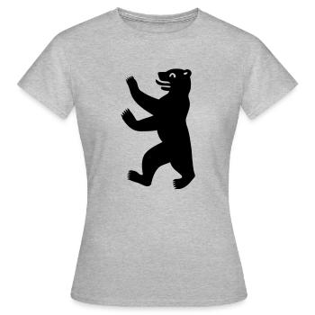 Bär Berlin - T-shirt Femme - gris chiné - Devant - AI Model Female 172 dark (172cm)