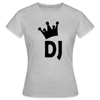 dj - T-shirt Femme - gris chiné - Devant - AI Model Female 172 dark (172cm)