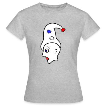 Arlequin - T-shirt Femme - gris chiné - Devant - AI Model Female 172 dark (172cm)