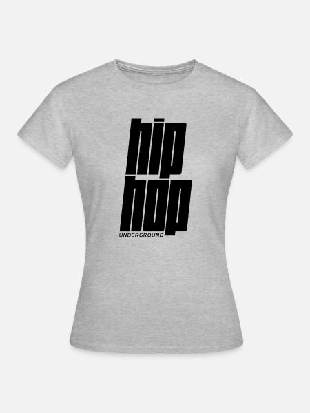 Hip Hop Untergrund - Frauen T-Shirt - Grau meliert