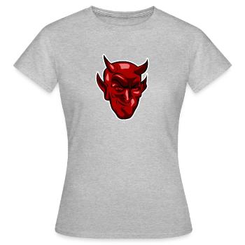 diable - T-shirt Femme - gris chiné - Devant - AI Model Female 172 dark (172cm)