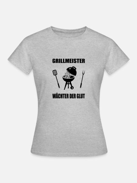 Bbq - Frauen T-Shirt - Grau meliert