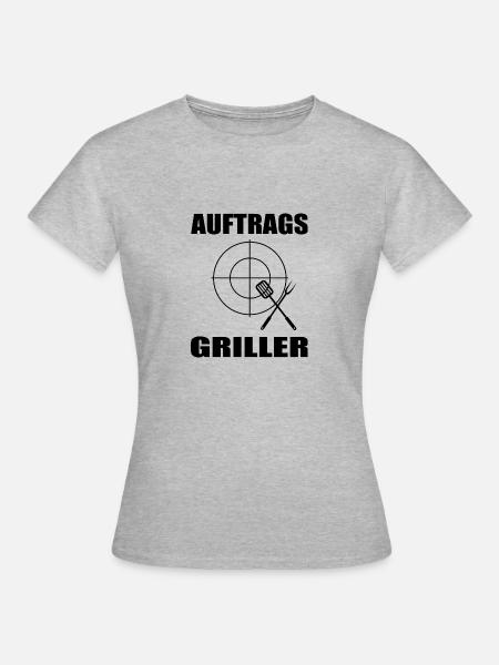 BBQ - Frauen T-Shirt - Grau meliert