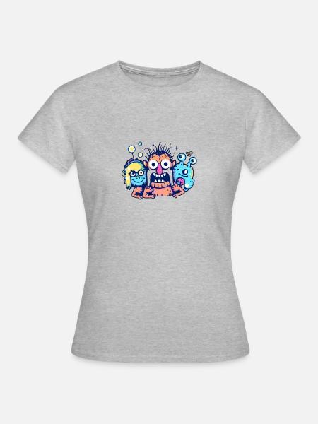 Freunde - Frauen T-Shirt - Grau meliert