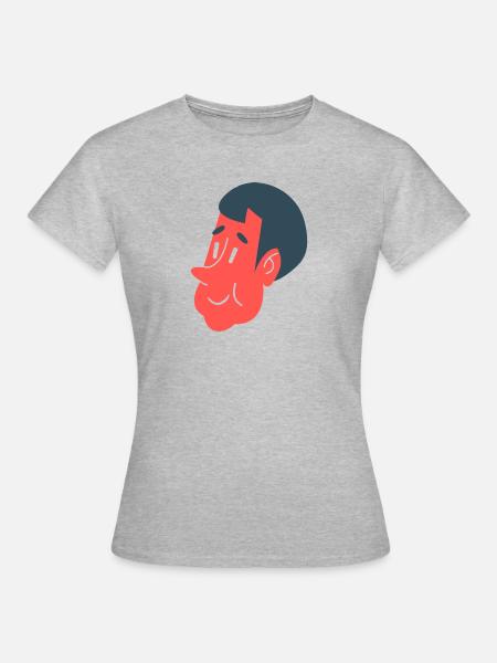 Kingdom - boy's head - Frauen T-Shirt - Grau meliert