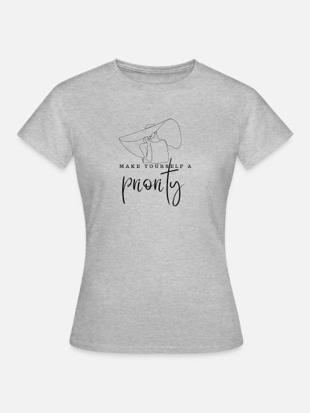 Frauenpower - Frauen T-Shirt - Grau meliert