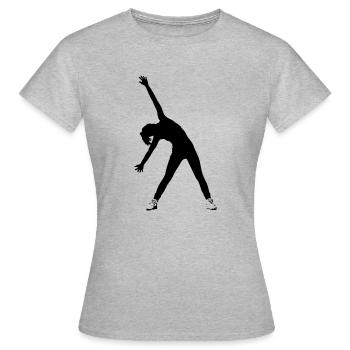 Aerobic - Frauen T-Shirt - Grau meliert - Vorne - AI Model Female 172 dark (172cm)