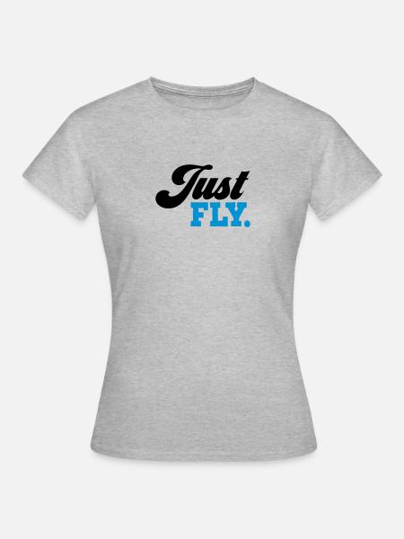 fliegen - Frauen T-Shirt - Grau meliert