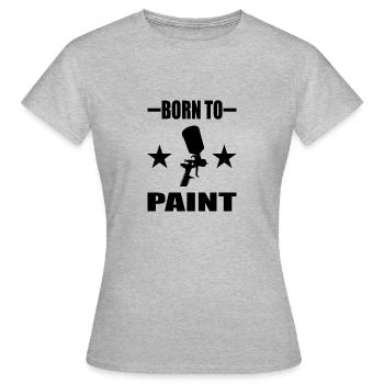 Lackierer - Frauen T-Shirt - Grau meliert - Vorne - AI Model Female 172 dark (172cm)