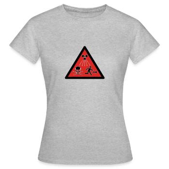 Radioactive new pictogram - Women's T-Shirt - heather grey - Front - AI Model Female 172 dark (172cm)