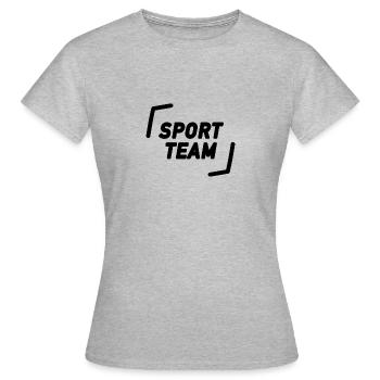 Sports Team - Women's T-Shirt - heather grey - Front - AI Model Female 172 dark (172cm)