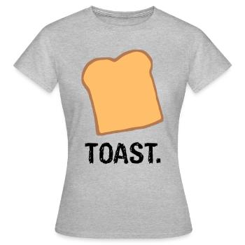Toast. - Women's T-Shirt - heather grey - Front - AI Model Female 172 dark (172cm)
