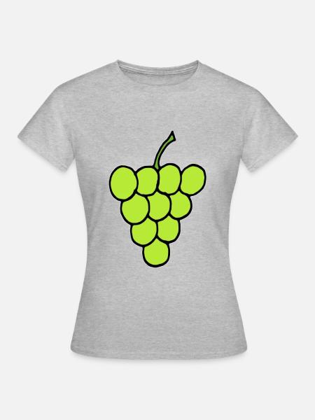 Green grapes - Women's T-Shirt - heather grey