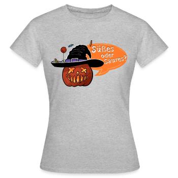Sweet Or Sour - Women's T-Shirt - heather grey - Front - AI Model Female 172 dark (172cm)