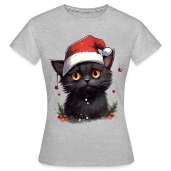 Souhaits de moustache - T-shirt Femme - gris chiné - Devant - AI Model Female 172 dark (172cm)
