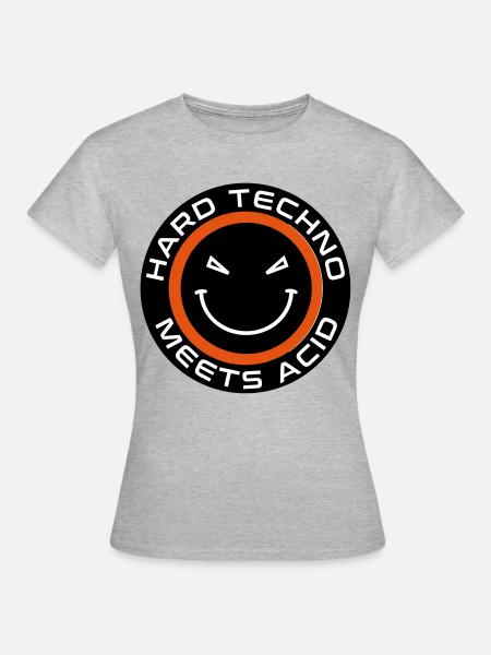 Hard techno meets acid - Women's T-Shirt - heather grey