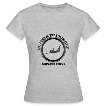 Frisbee - Women's T-Shirt - heather grey - Front - AI Model Female 172 dark (172cm)