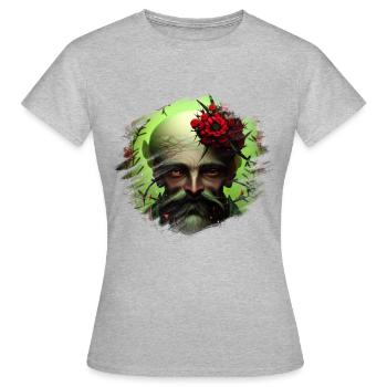 Fantaisie - T-shirt Femme - gris chiné - Devant - AI Model Female 172 dark (172cm)