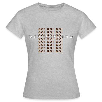 GO GO GO GERMANY - Women's T-Shirt - heather grey - Front - AI Model Female 172 dark (172cm)