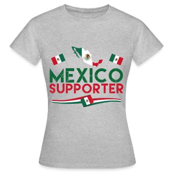fan de Mexico supporter. Supporter de Mexique. - T-shirt Femme - gris chiné - Devant - AI Model Female 172 dark (172cm)