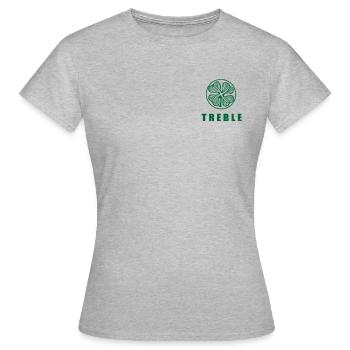 celtic treble - Women's T-Shirt - heather grey - Front - AI Model Female 172 dark (172cm)