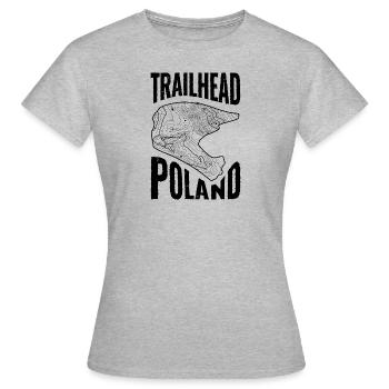 Bestseller Mountain Bike T-Shirt Trailhead Poland - Women's T-Shirt - heather grey - Front - AI Model Female 172 dark (172cm)