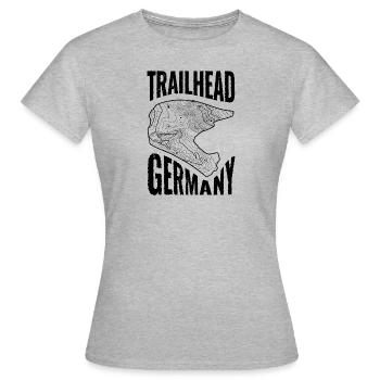 Mountain Bike T-Shirt Trailhead Germany - Women's T-Shirt - heather grey - Front - AI Model Female 172 dark (172cm)
