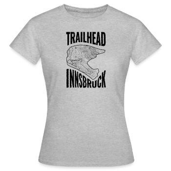 Mountain Bike T-Shirt Trailhead Innsbruck - Women's T-Shirt - heather grey - Front - AI Model Female 172 dark (172cm)