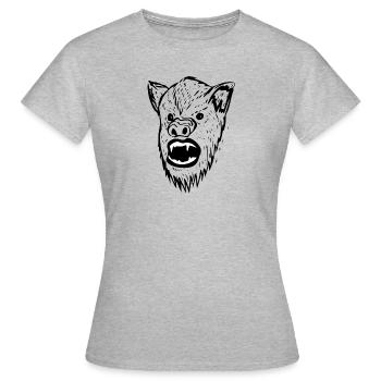 Hallowee n467 - Women's T-Shirt - heather grey - Front - AI Model Female 172 dark (172cm)
