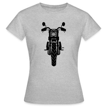Motor für die Sicht - Frauen T-Shirt - Grau meliert - Vorne - AI Model Female 172 dark (172cm)