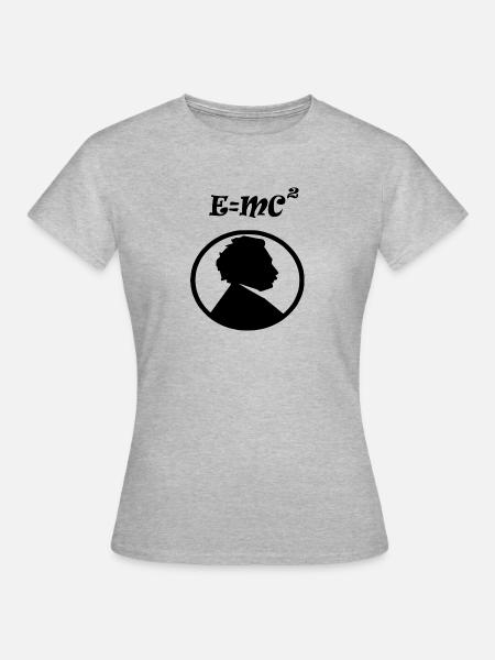 e mc2 - Frauen T-Shirt - Grau meliert